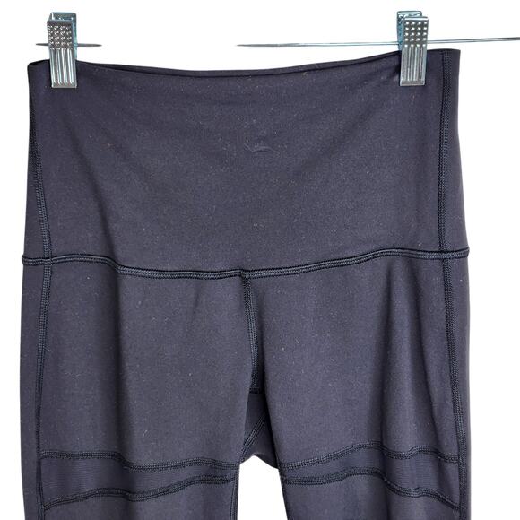 Lululemon Womens Size 4 Wunder Under Hi Rise Tech Mesh Tight‎ Black Luon Yoga - Picture 2 of 6